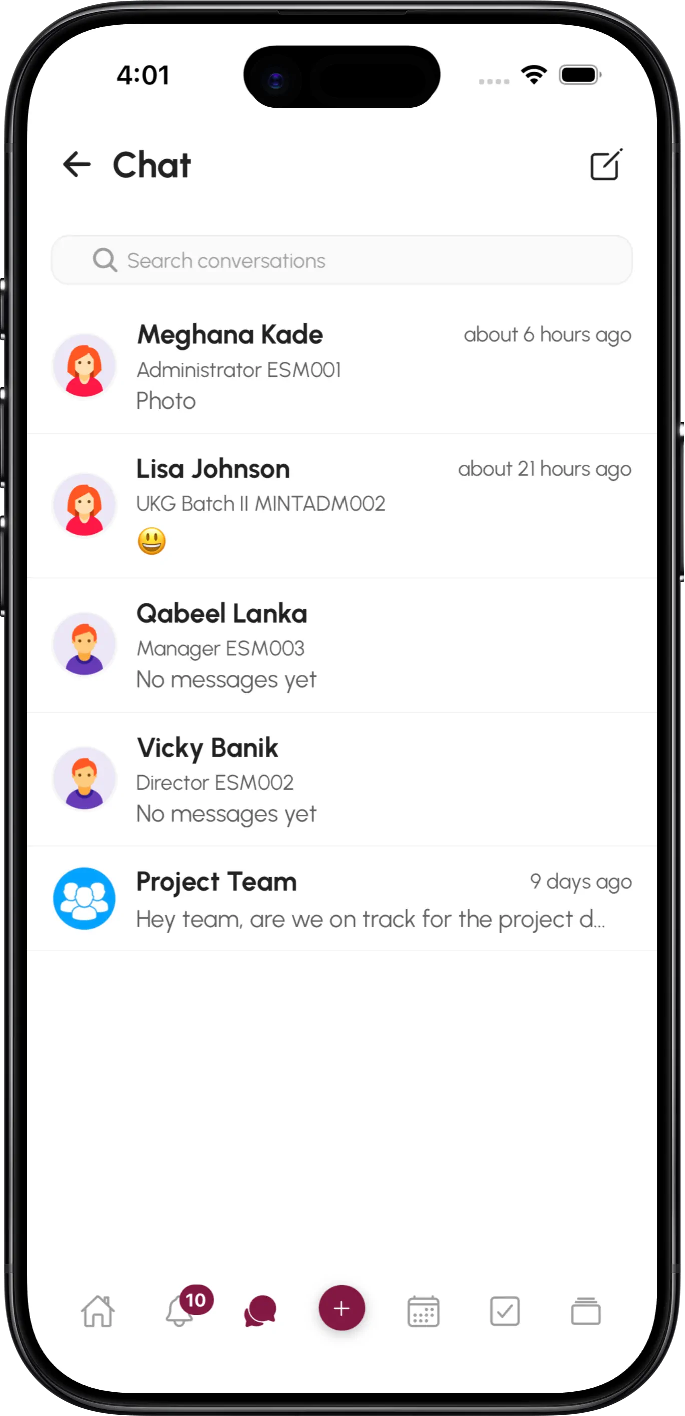 InstiKit Chat screen